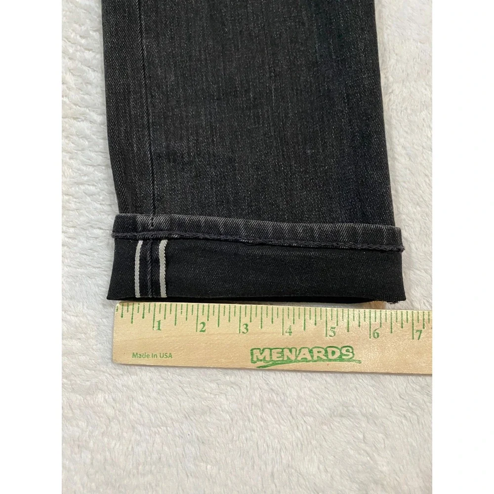 Banana Republic Mens Selvedge Denim Black Wash‎ Slim Jeans 32x32 673213-00